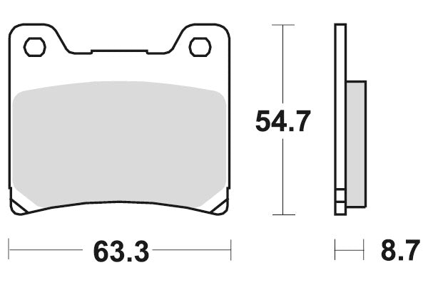 Sbs Jarrupalat Sintered Taakse