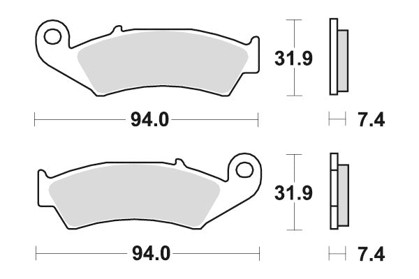 Sbs Jarrupalat Sintered Offroad