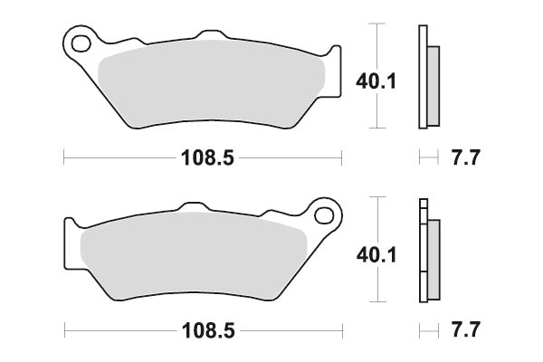 Sbs Jarrupalat Sintered Taakse
