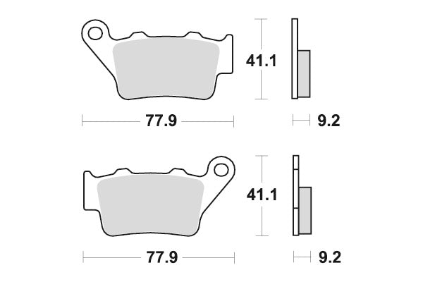 Sbs Jarrupalat Sintered Offroad