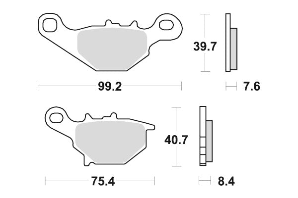 Sbs Jarrupalat Sintered Offroad