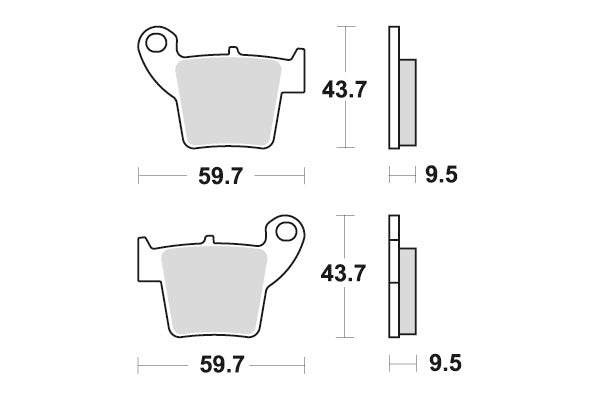 Sbs Jarrupalat Sintered Offroad