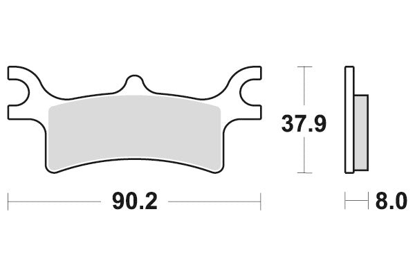 Sbs Jarrupalat Sintered Offroad