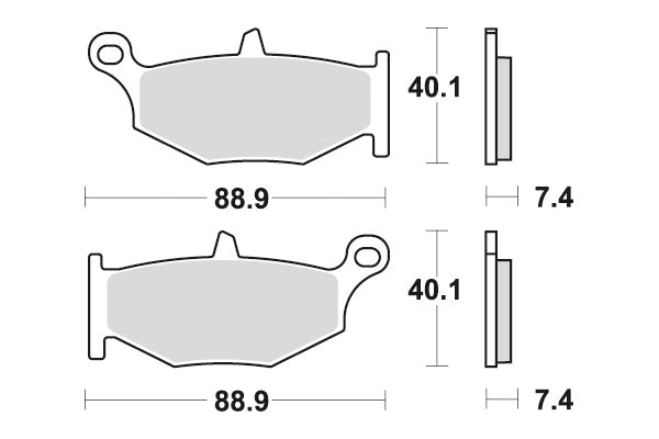 Sbs Jarrupalat Sintered Taakse