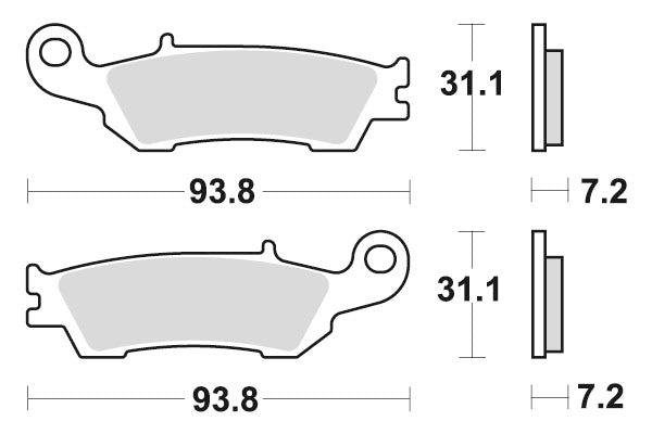 Sbs Jarrupalat Sintered Offroad