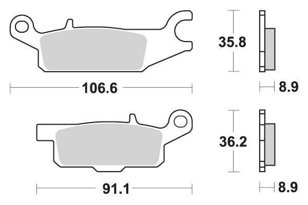 Sbs Jarrupalat Sintered Offroad