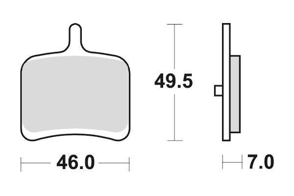 Sbs Jarrupalat Sintered Taakse