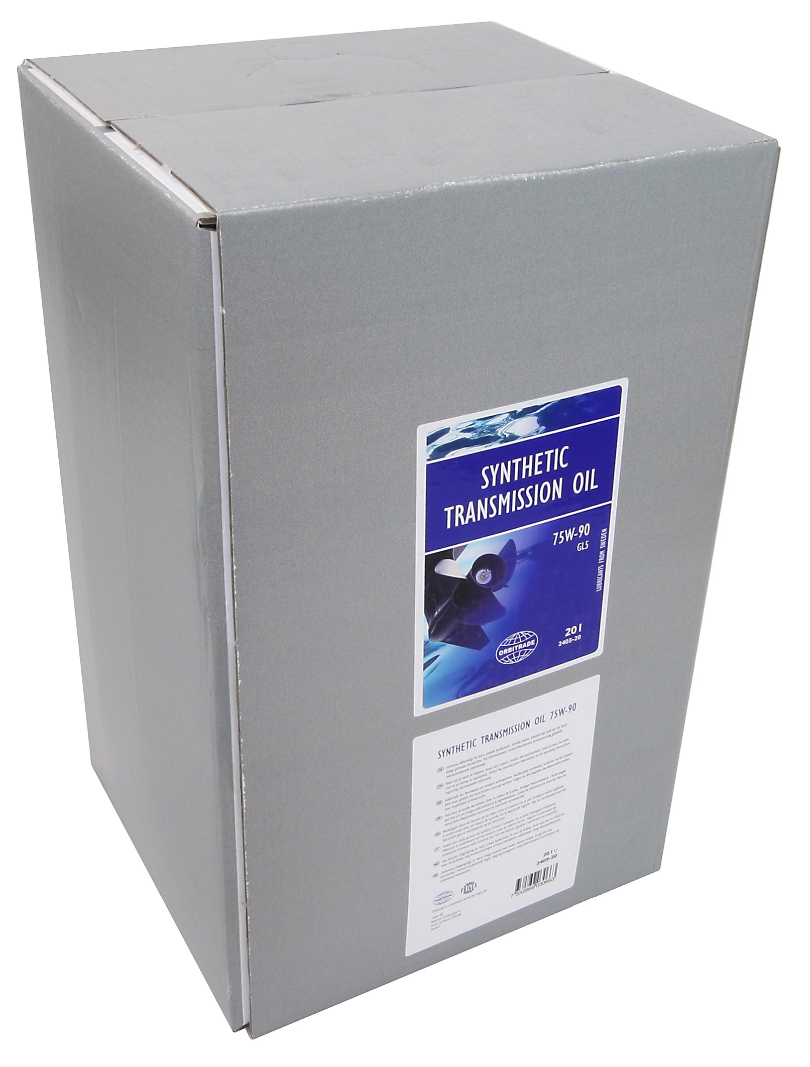 Orbitrade Gearcase oil synthetic 75w90, 20L Bag-in-Box