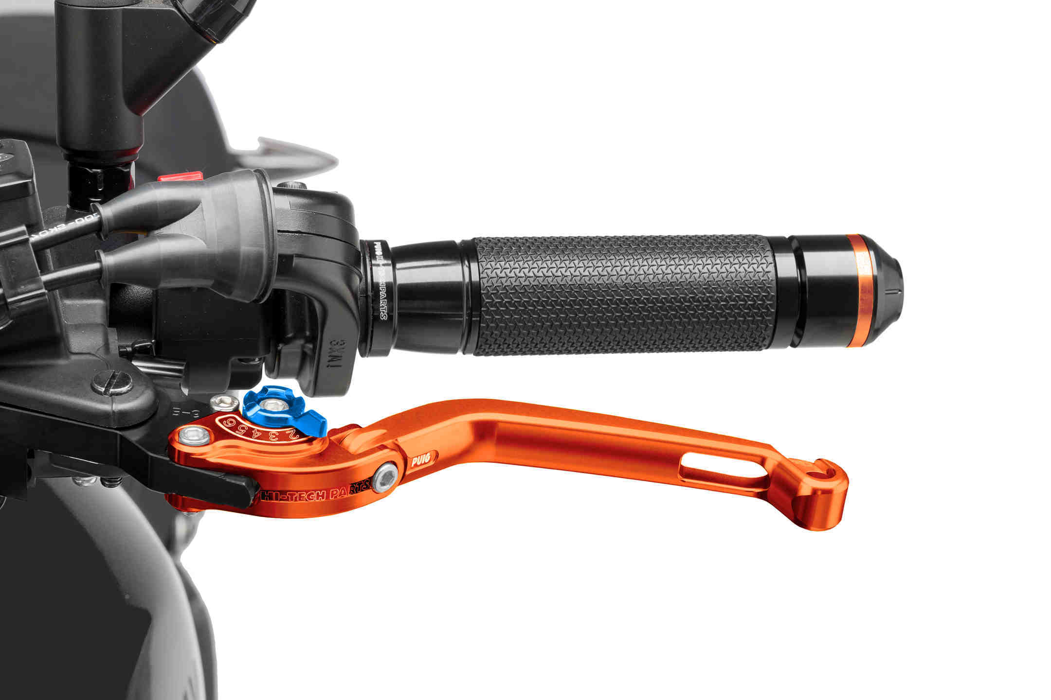 Puig Foldable Clutch Lever 16'C/Orange Selector C/Blue