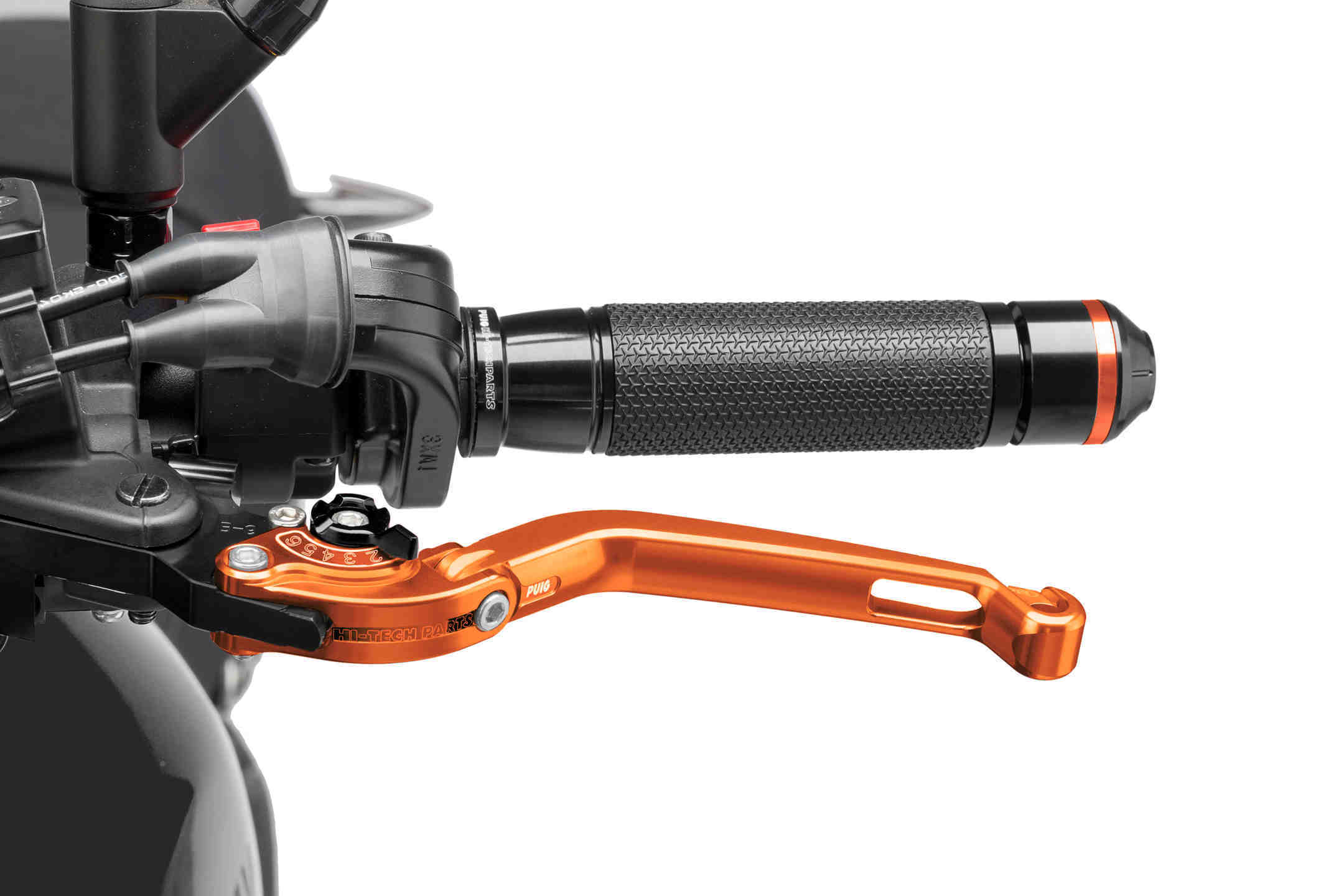 Puig Foldable Clutch Lever 16'C/Orange Selector C/Black