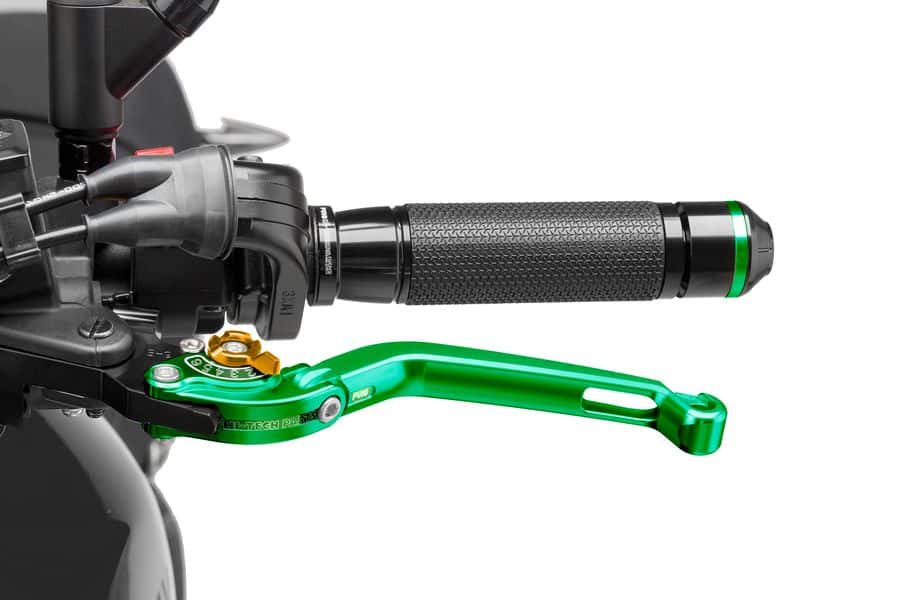 Puig Foldable Clutch Lever 16'C/Green Selector C/Gold