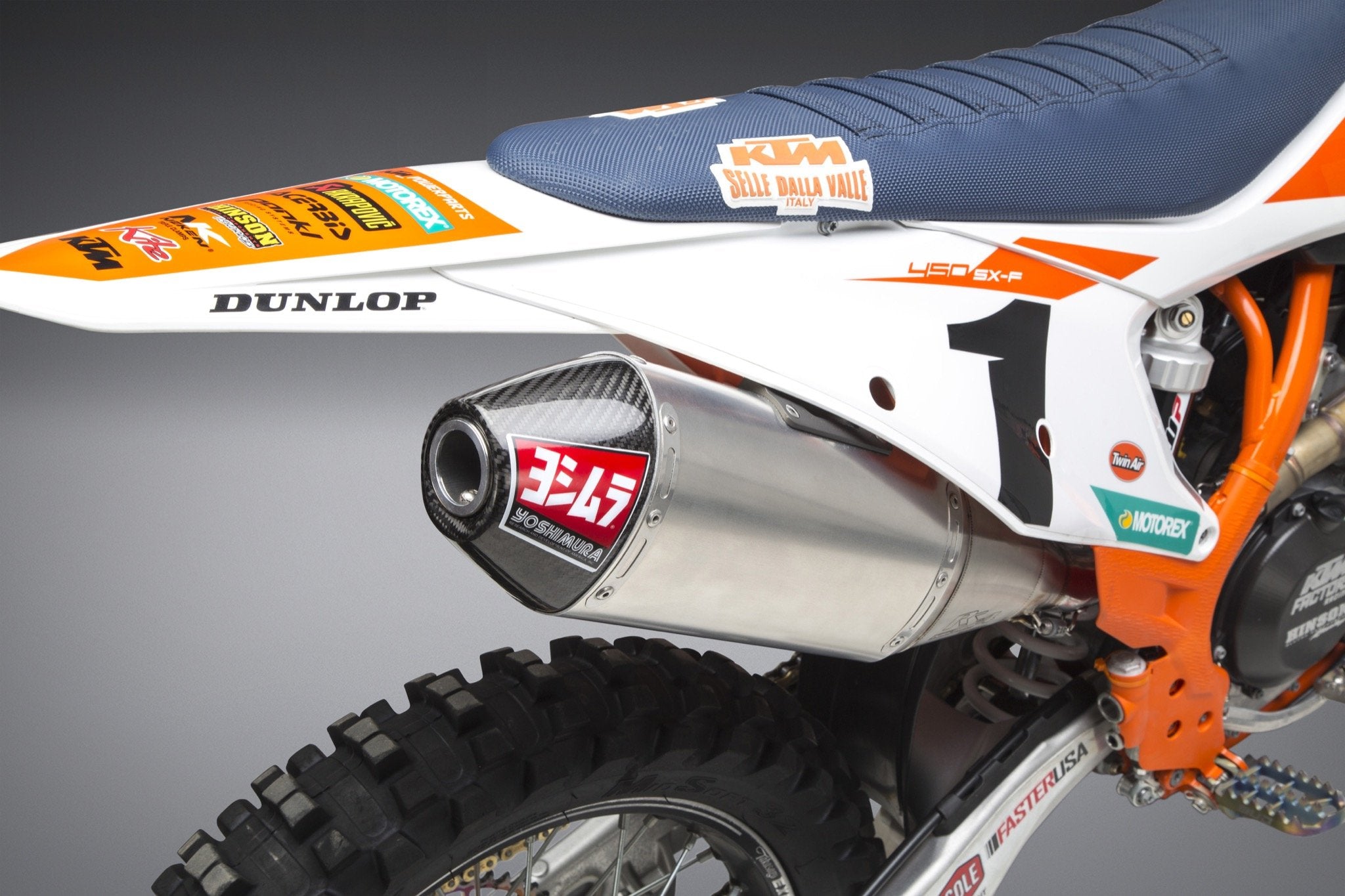 Yoshimura Slip-On Ktm 450Sx-F / Husq Fc450 19-20 Signature Rs-4 So Ss-Al-Cf