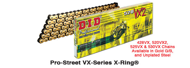 D.I.D 520VX2 G&B Niittilukko (ZJ)