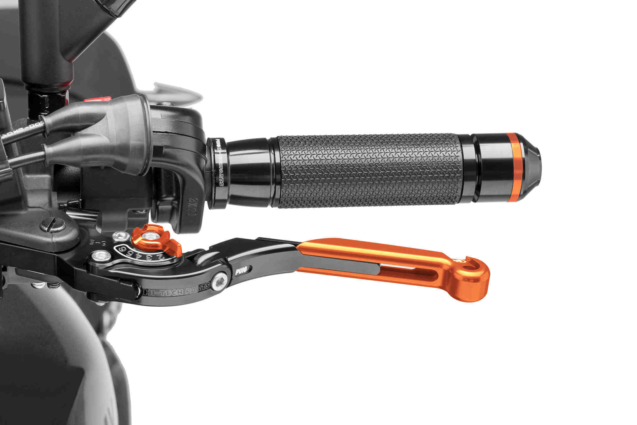 Puig Clutch Lever 16'C/Black Ext.C/Orange Select.C/Oran