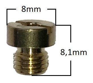 Pääsuutin, # 102 , Pyöreä, 6mm, Yhteensopiva: Dellorto