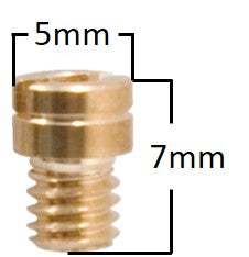 Pääsuutin, # 100 , Pyöreä, M4, Yhteensopiva: Keihin