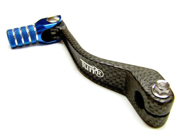 Tec-X Vaihdepoljin, Carbon-kuvio/Sininen, Derbi Senda / Aprilia RX,SX  06- / Gil