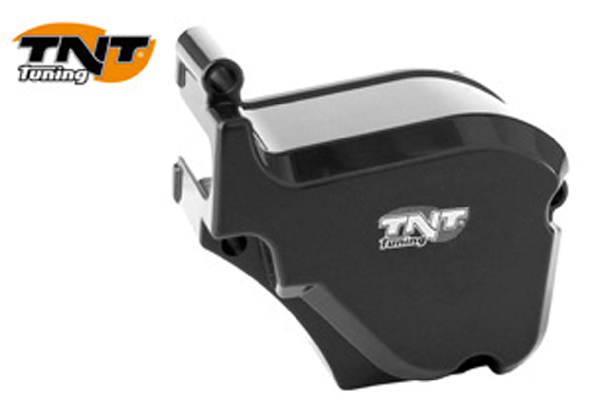 TNT Öljypumpun suoja, Musta, Derbi Senda 06- / Aprilia RX,SX 06- / Gilera SMT 06