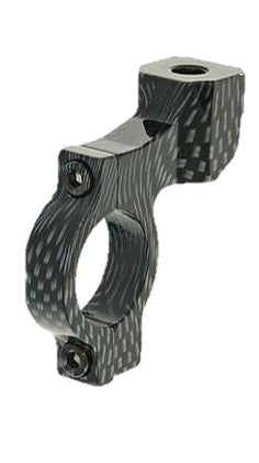 Peilin yleiskiinnike, Carbon-kuvio, Ø 22mm tanko, M8 peili