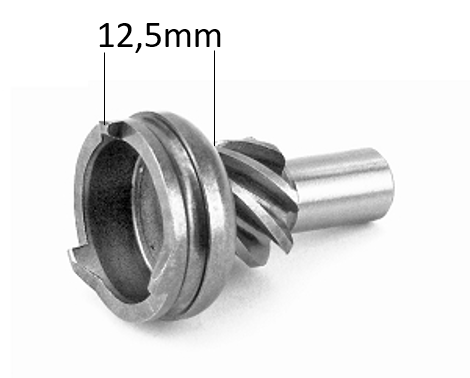Käynnistimen ratas, Peugot-skootteri 2-T, Mikuni, 12,5mm