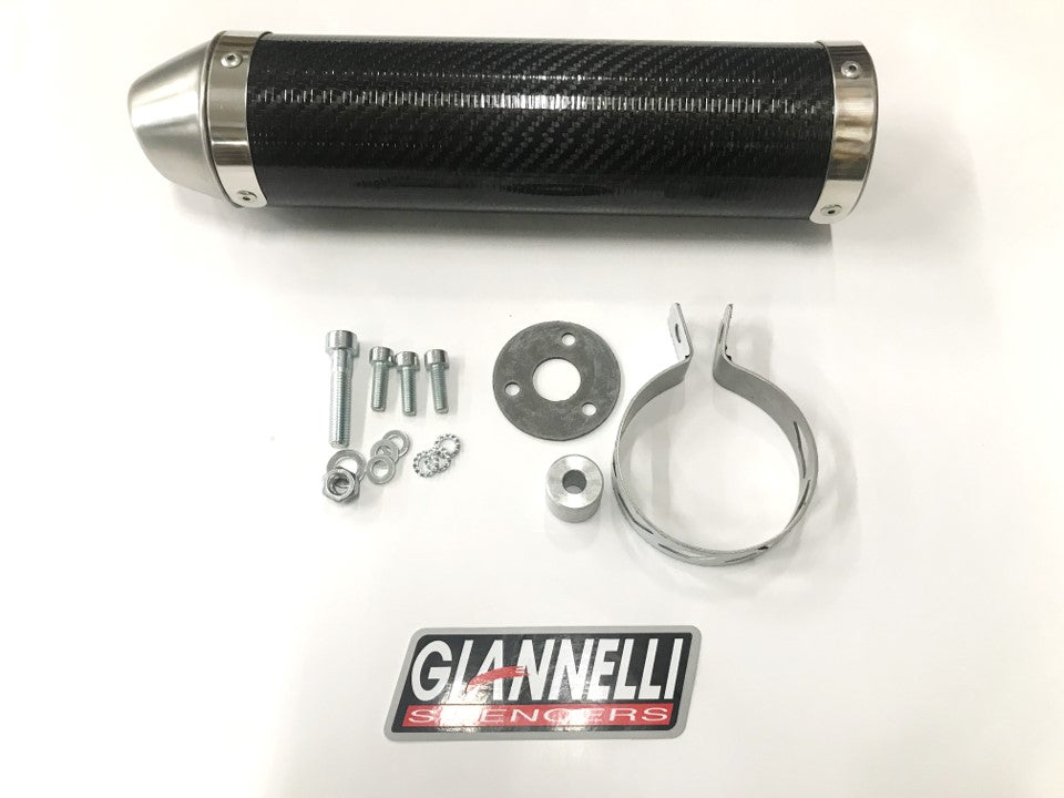 Giannelli Enduro 2T Äänenvaimentaja, Hiilikutu (E-hyv.), Aprilia 06- / Derbi 09-