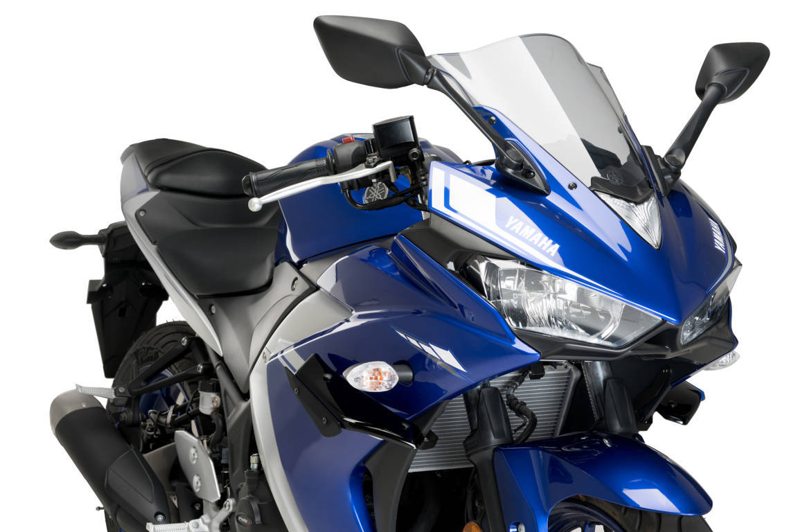 Puig Downforce Sport Side Spoilers Yamaha Yzf-R3 15'-18' C/Black