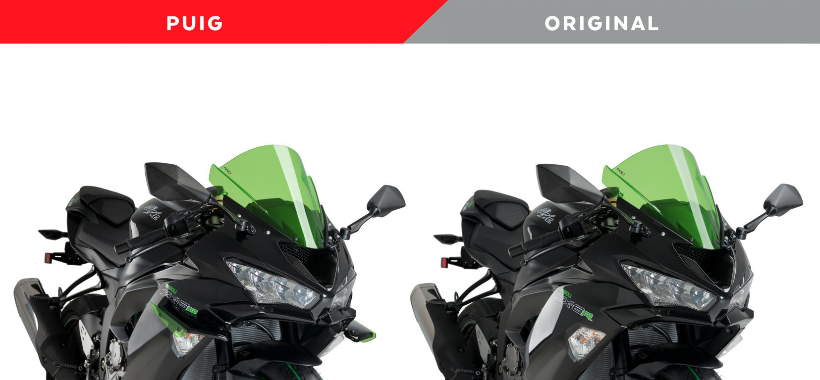 Puig Conjunto De Alerones Para Kawasaki Zx-6R 18' C/Roj