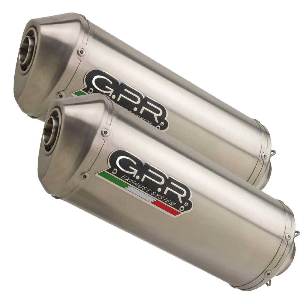 GPR Cagiva Raptor 1000 2000/03 Pair EC-Approv. slip-on exhaust Satinox