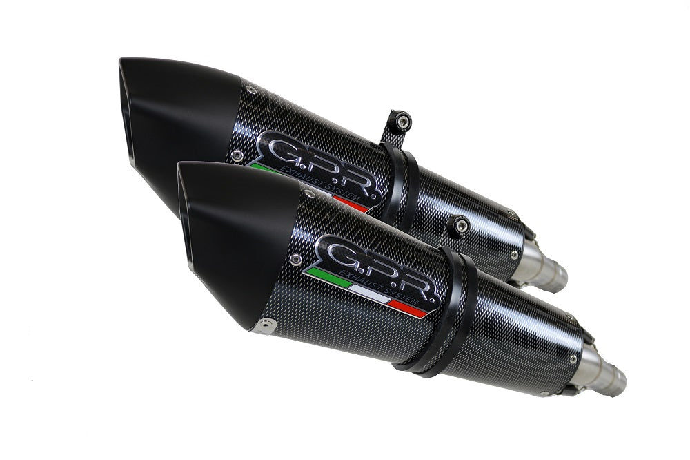 GPR Honda Vfr 800 V-Tec 2002/13 Pair EC-Approv. slip-on exhaust Gpe Ann. Poppy