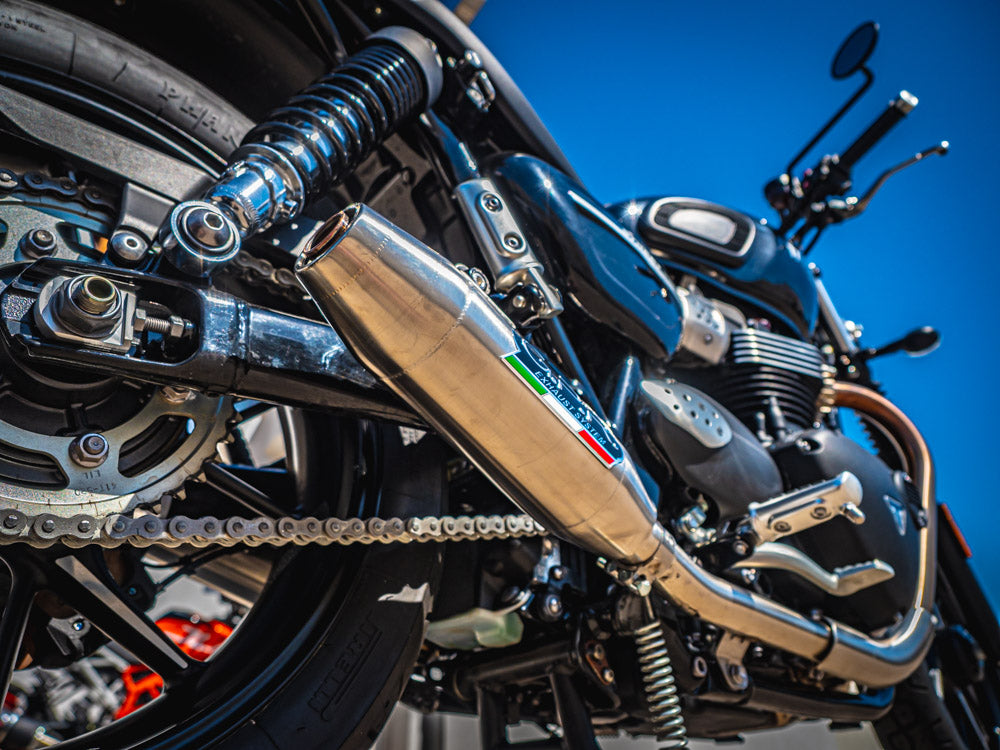 GPR Triumph Street Twin 900 2015/17 Pair EC-Approv. slip-on exhaust Deeptone Ino