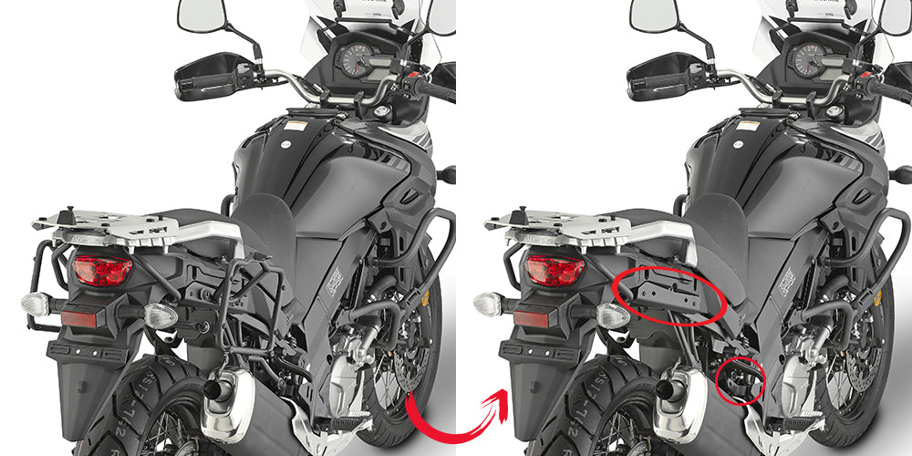 Givi putkisivutelineet Easyfit Suzuki DL650 V-STROM (17)