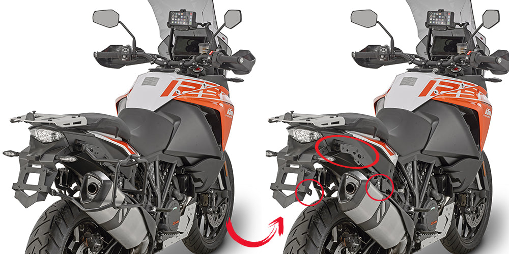 Givi putkisivutelineet Rapid release KTM Adventure