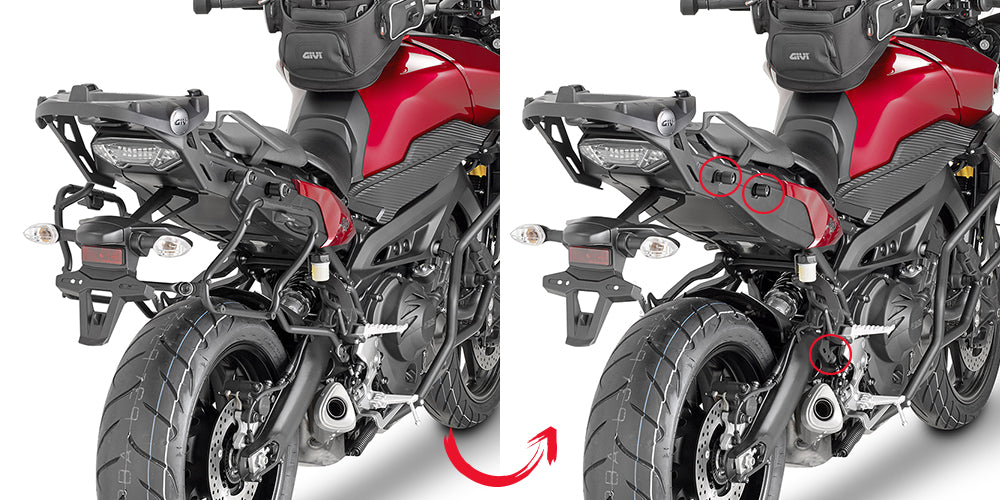 Givi putkisivutelineet Rapid release V35 MT-09 Tracer (15)