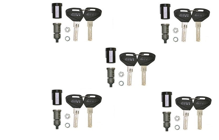 Givi Security lock lukkosarja sis. 5 lukkopesää + 10 avainta