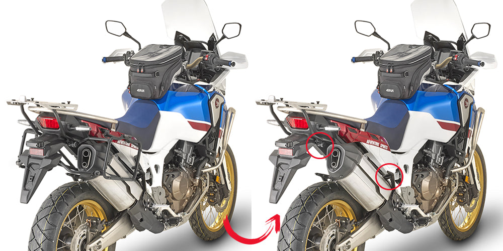 Givi Specific kit to install the PLR1161/PL1161CAM without the Monorack CRF1000L