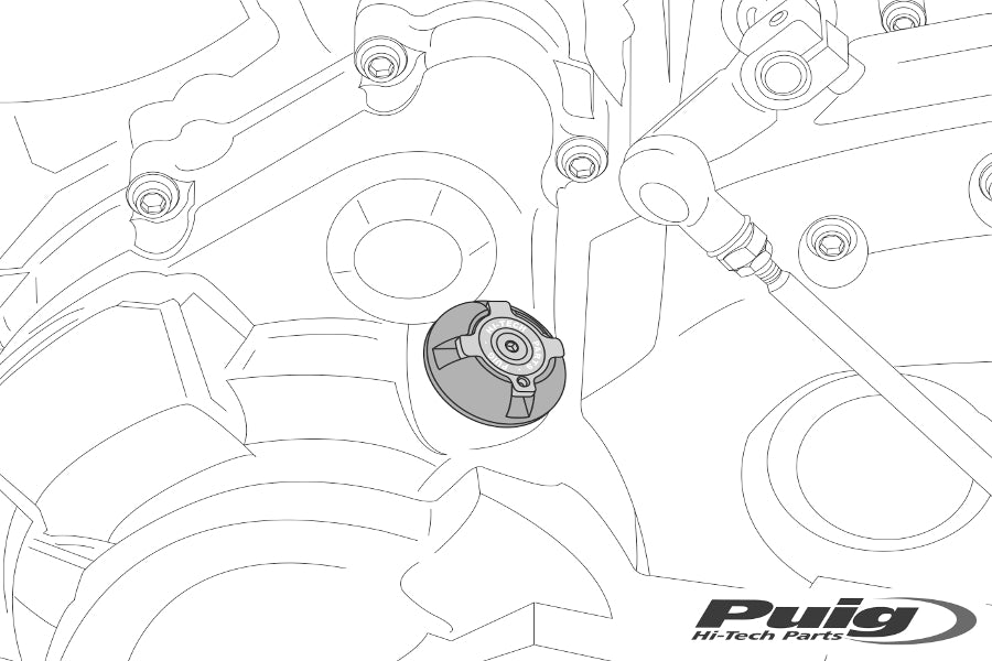Puig Plug Oil Carter Honda C/Blue