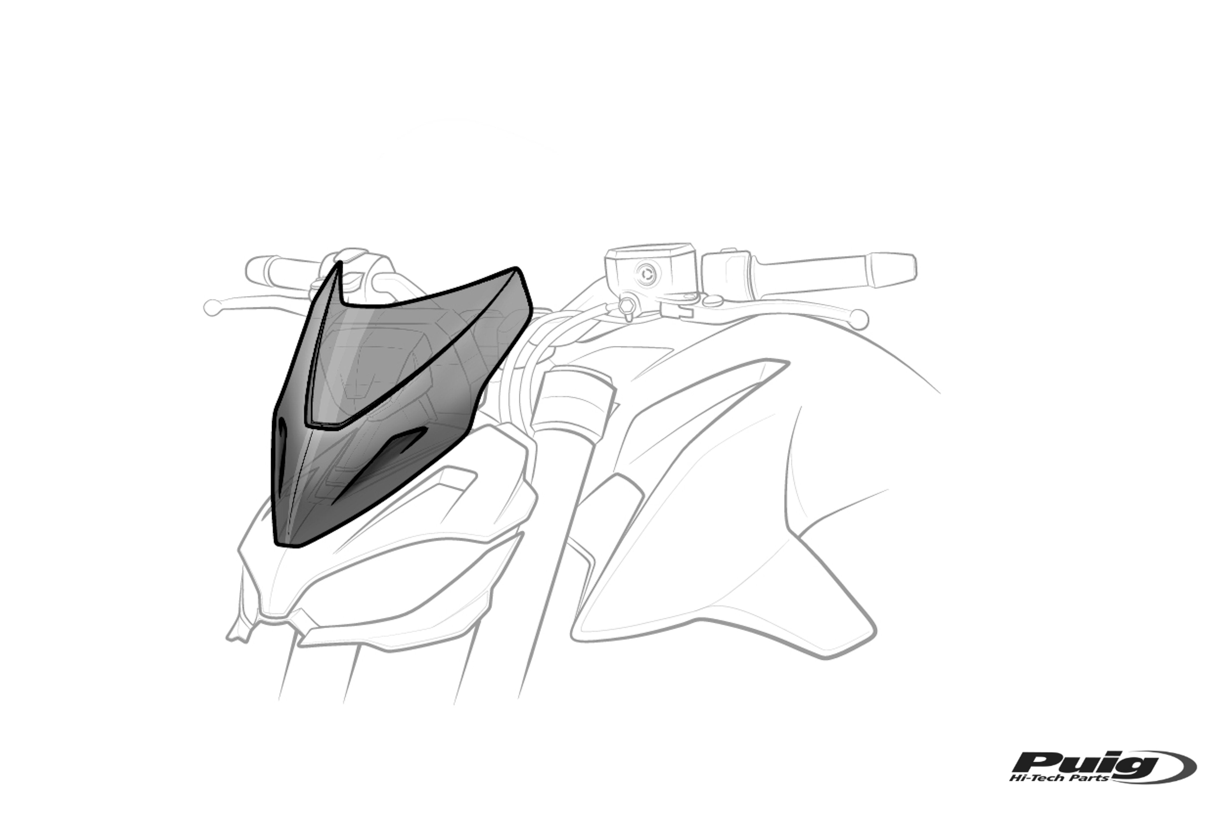 Puig Windshield Ng Sport Bmw F900R- + Supports C/Dark