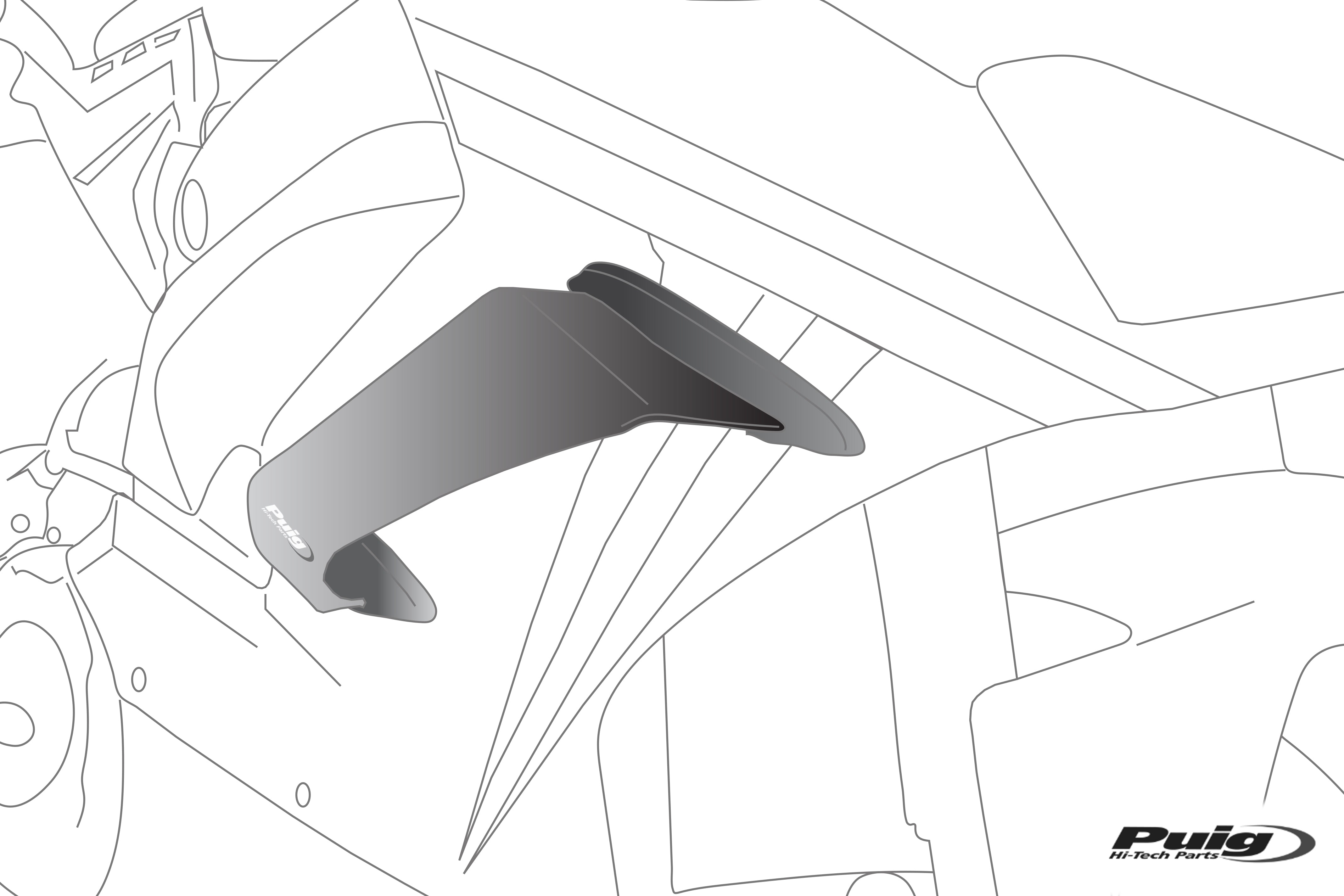 Puig Kit Of Wings Race For Kawasaki Zx-10R/Rr 20' C/Smo