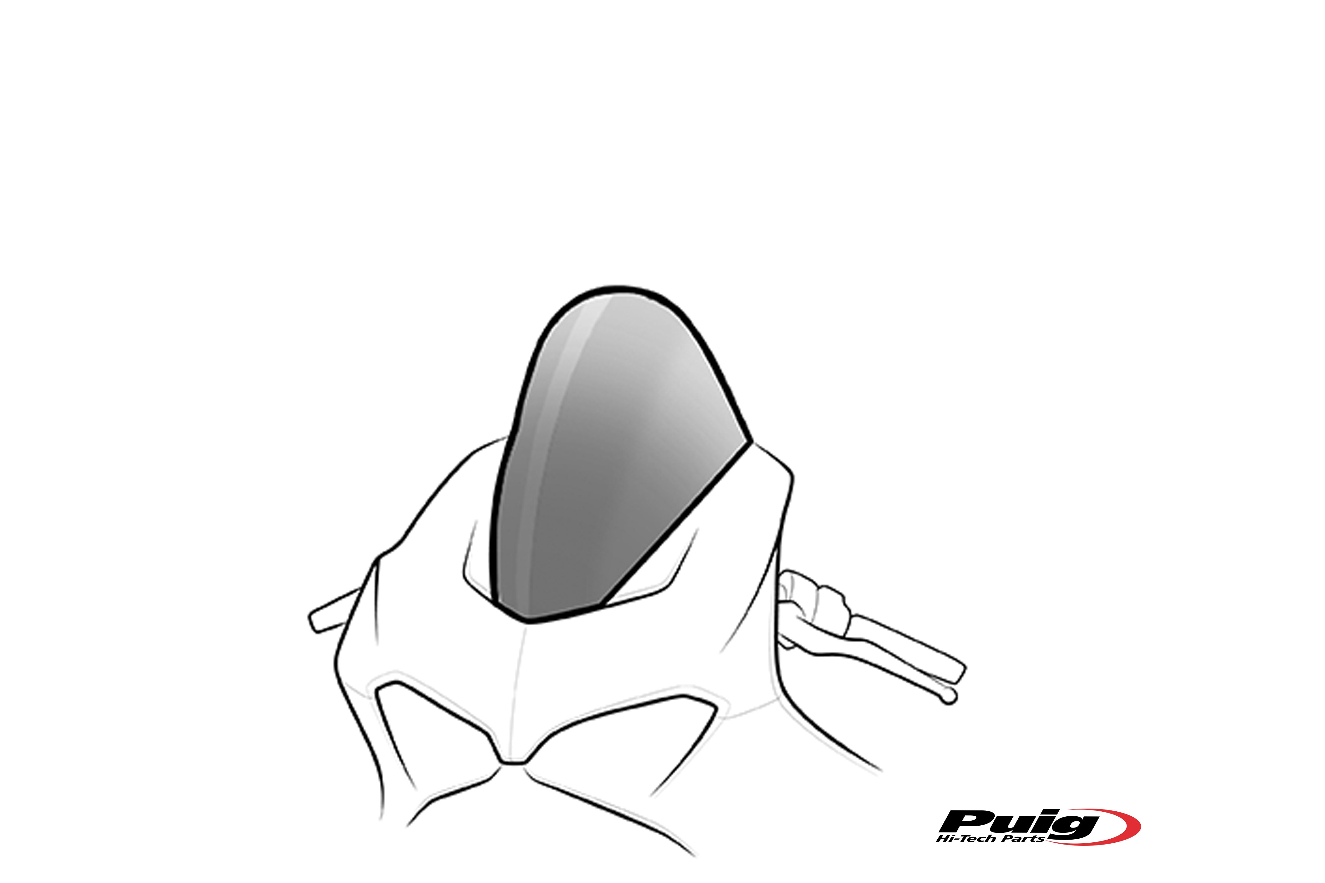 Puig R-Racer Screen Aprilia Rs 660 21' C/Dark Smoke