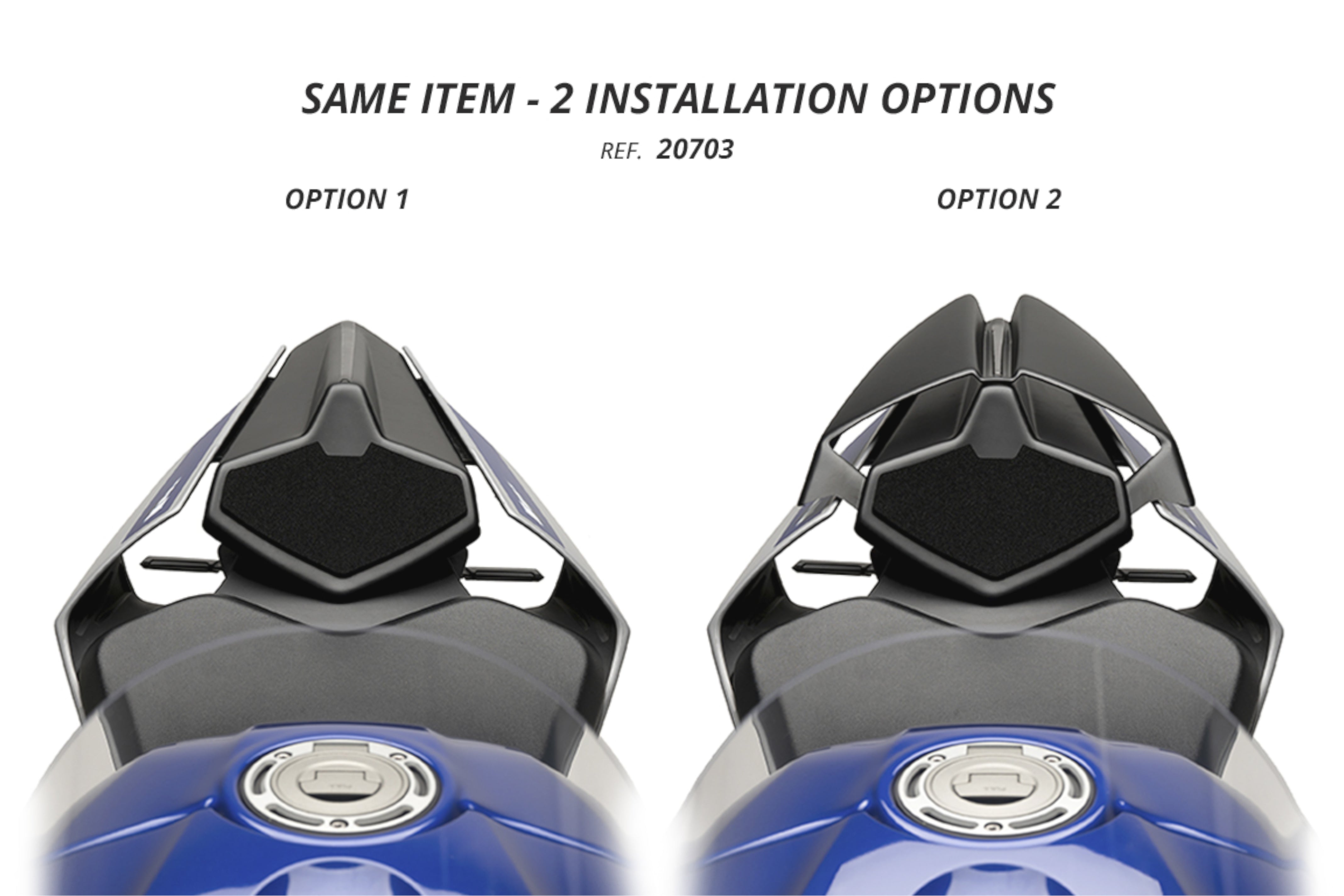 Puig Rear Seat Cowls Yamaha Yzf-R1/M 20'-21' C/Matt Bla