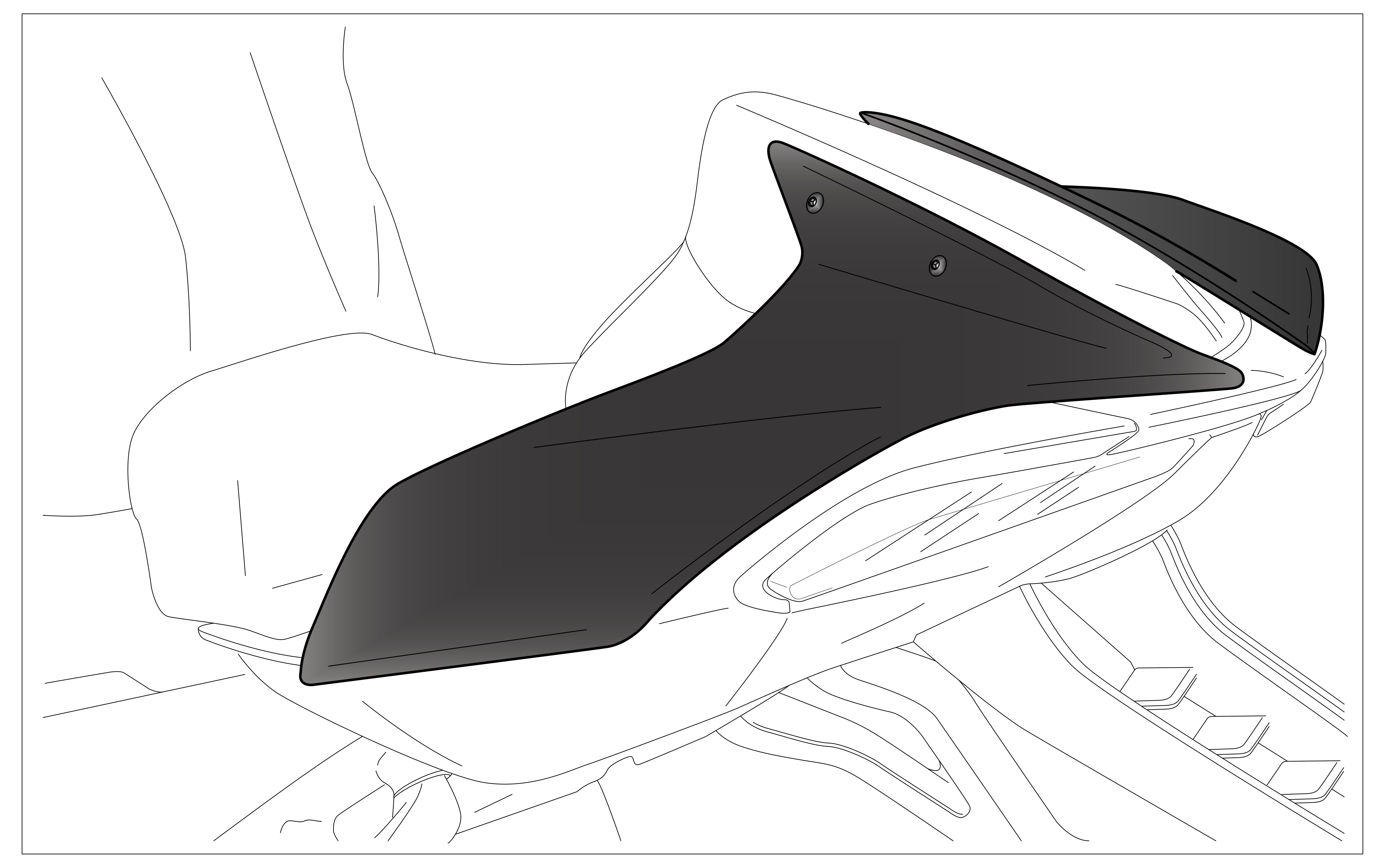 Puig Rear Seat Cowls Honda Cbr1000Rr Fireblade/Sp 20'-2
