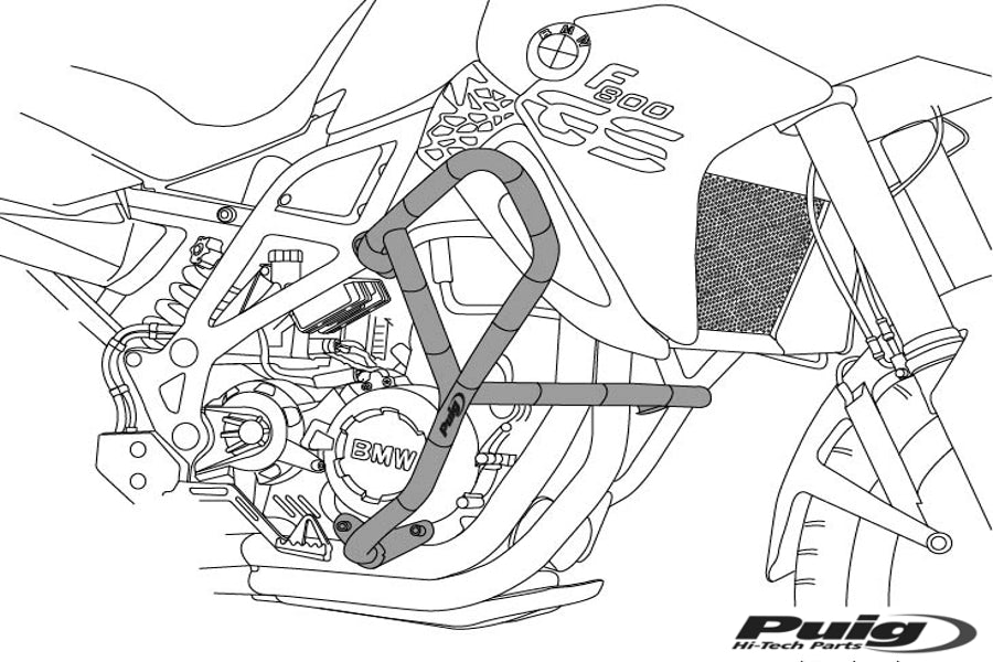 Puig Engine Guards 38Mm For Indian Scout C/Black