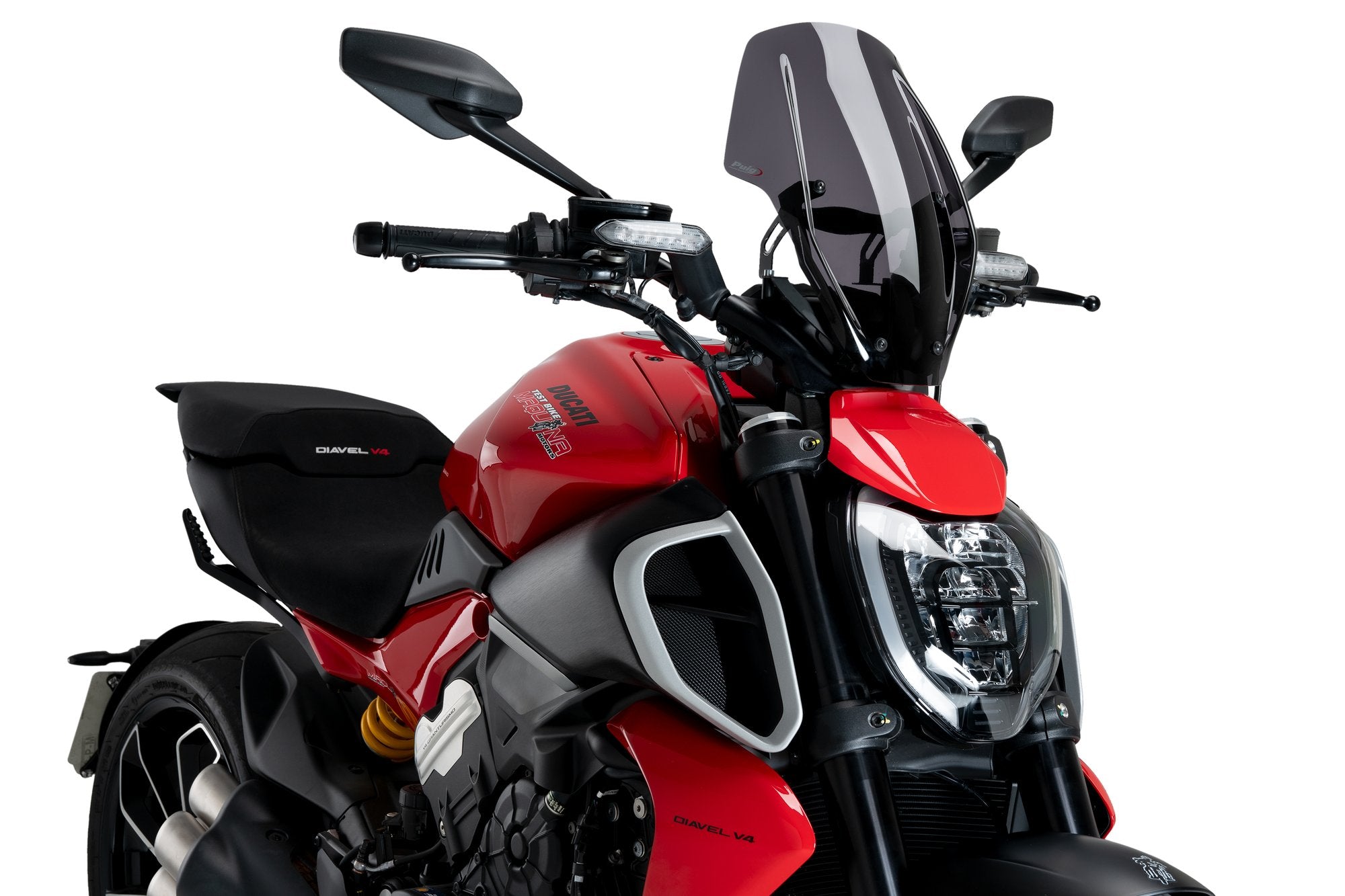 Puig Winds. New Generation Regula. Ducati Diavel V4