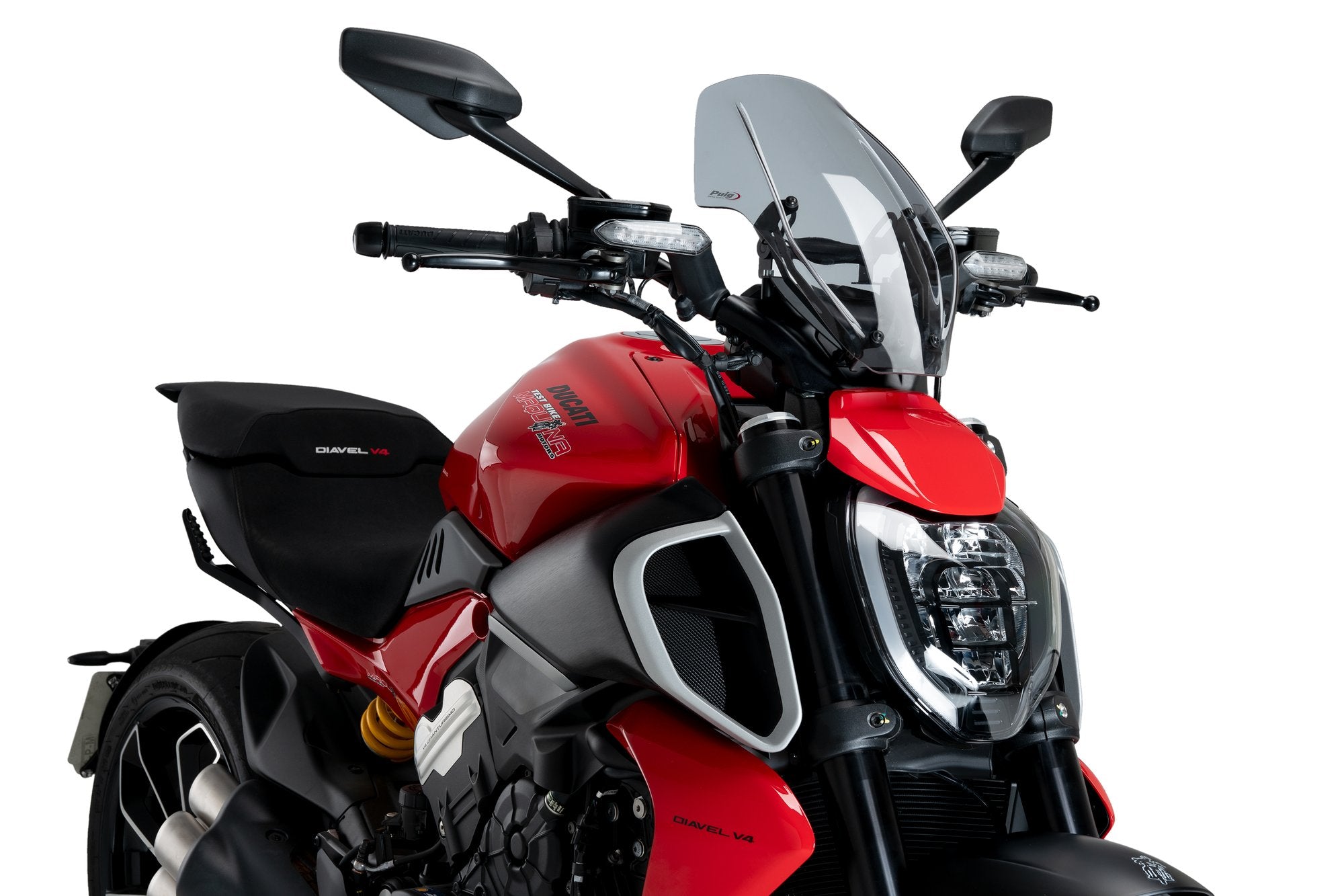 Puig Winds. New Generation Regula. Ducati Diavel V4