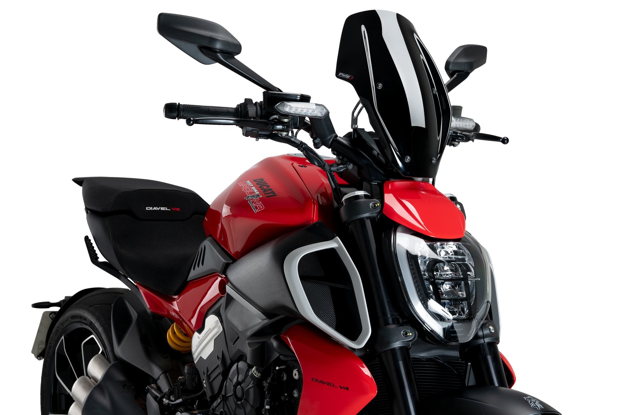 Puig Winds. New Generation Regula. Ducati Diavel V4