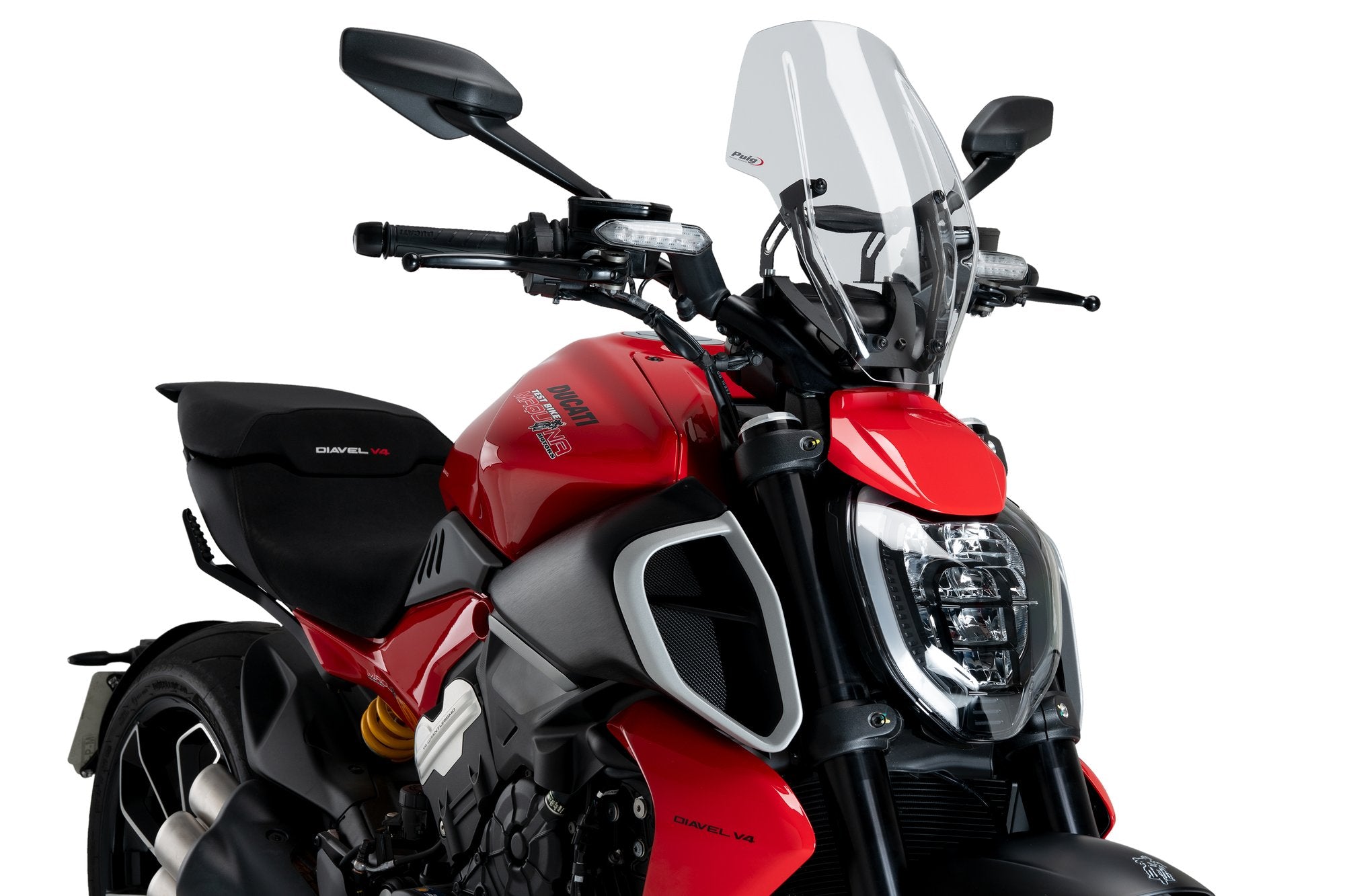 Puig Winds. New Generation Regula. Ducati Diavel V4