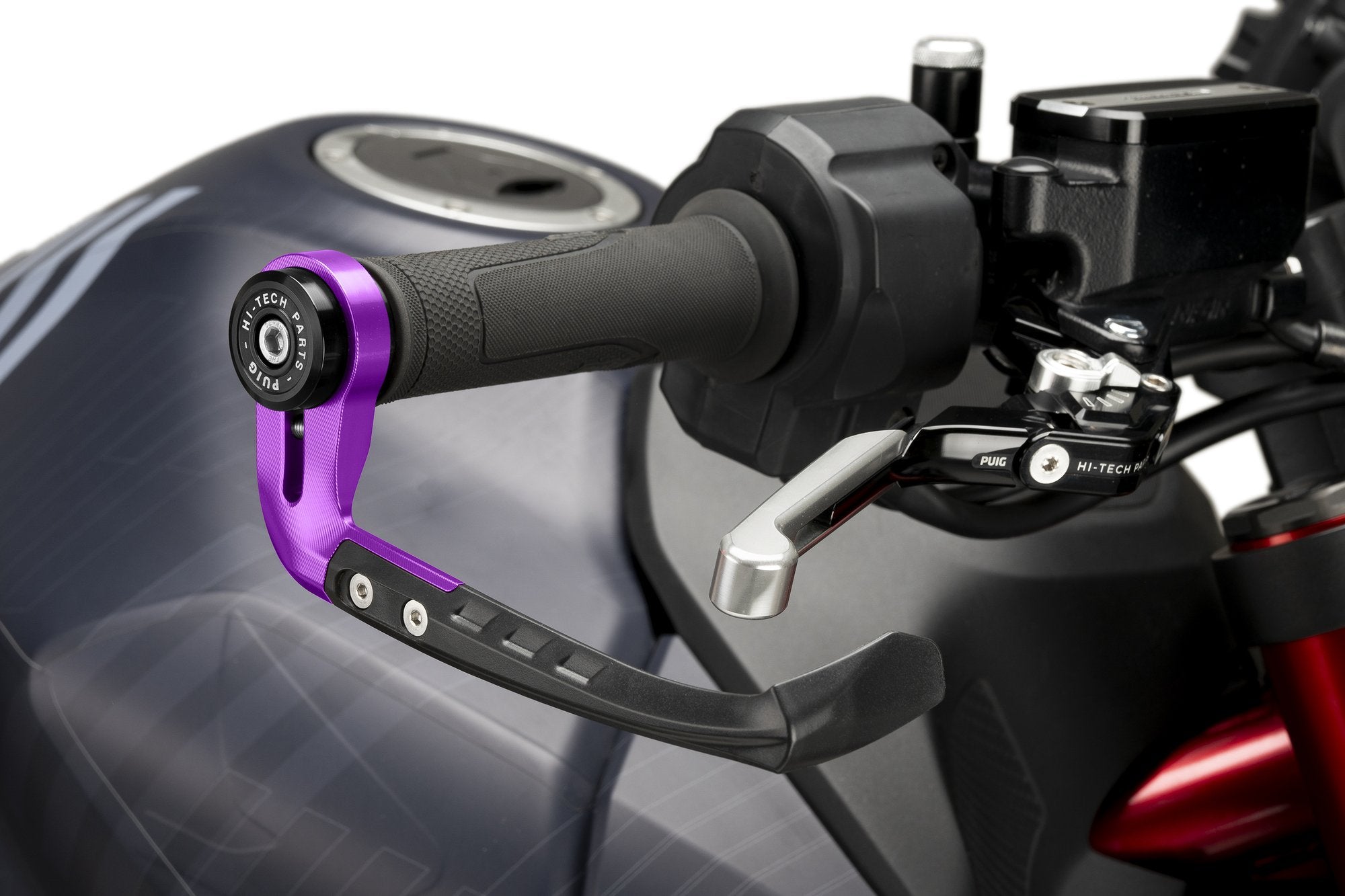 Puig Protector Brake Lever Raw C/Purple