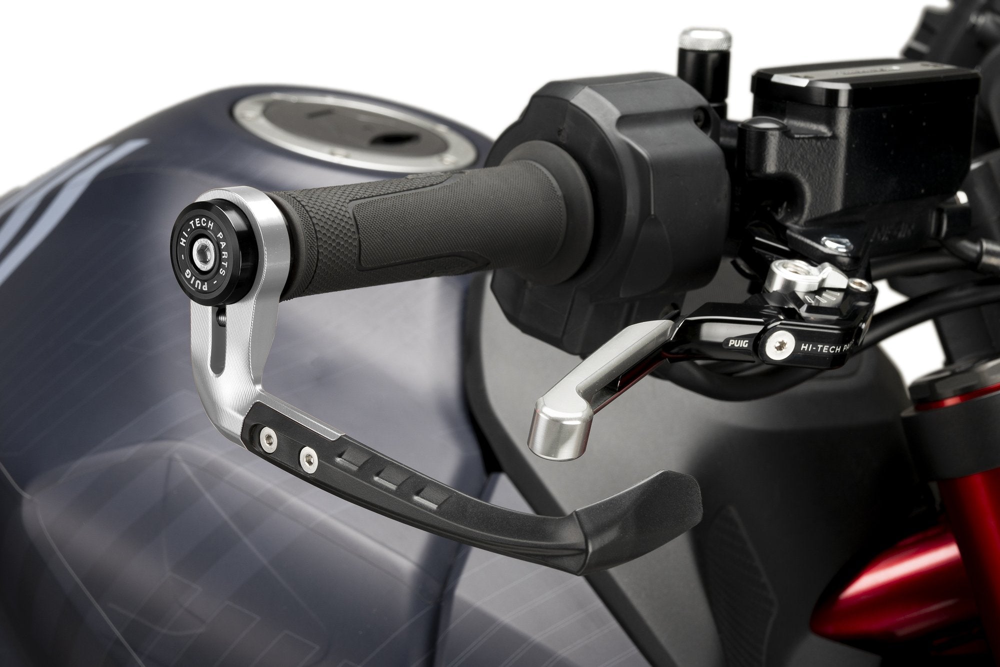 Puig Protector Brake Lever Raw C/Silver