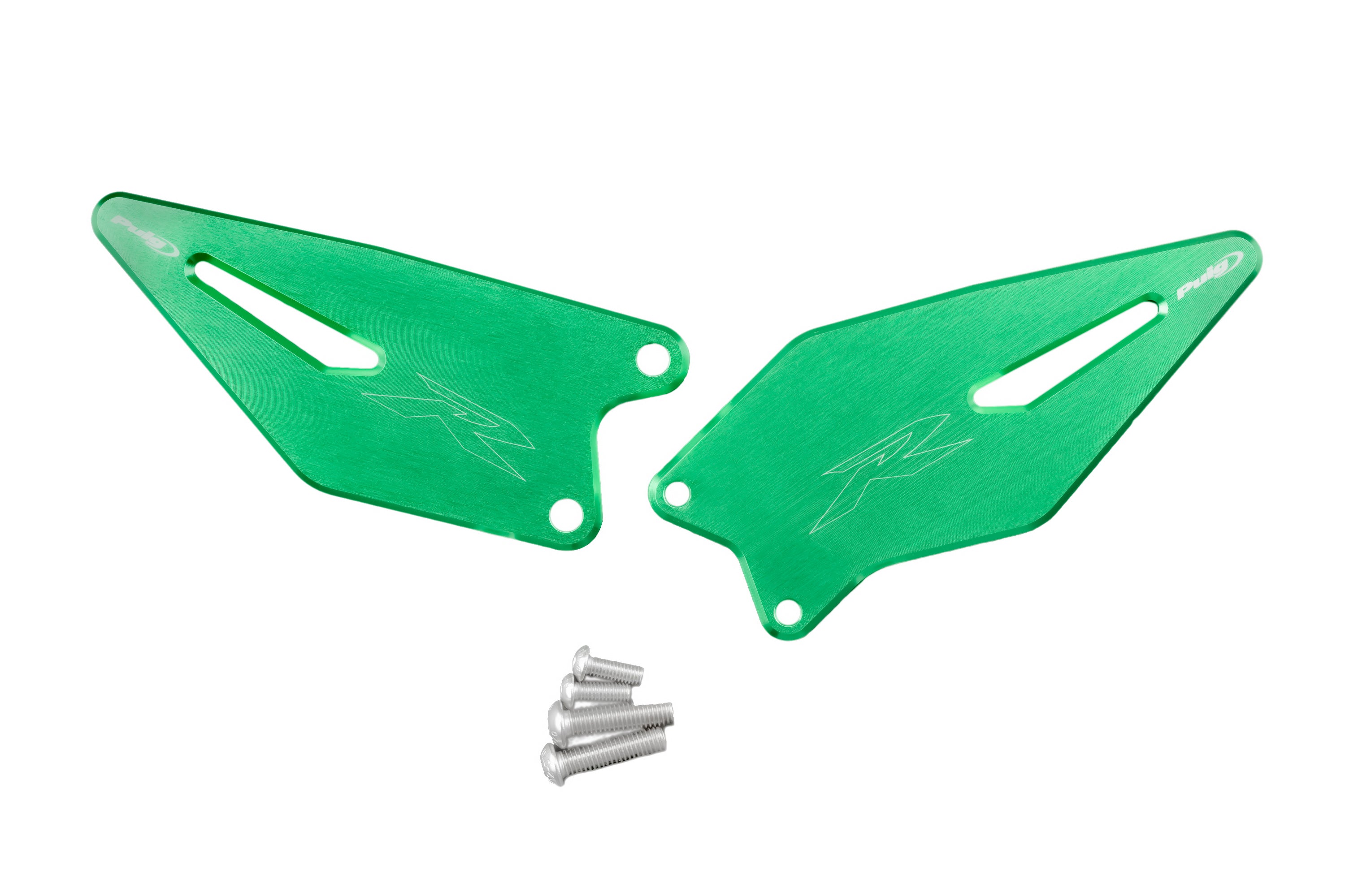 Puig Heel Plates Kawasaki Zx6R Ninja 23'- C/Green