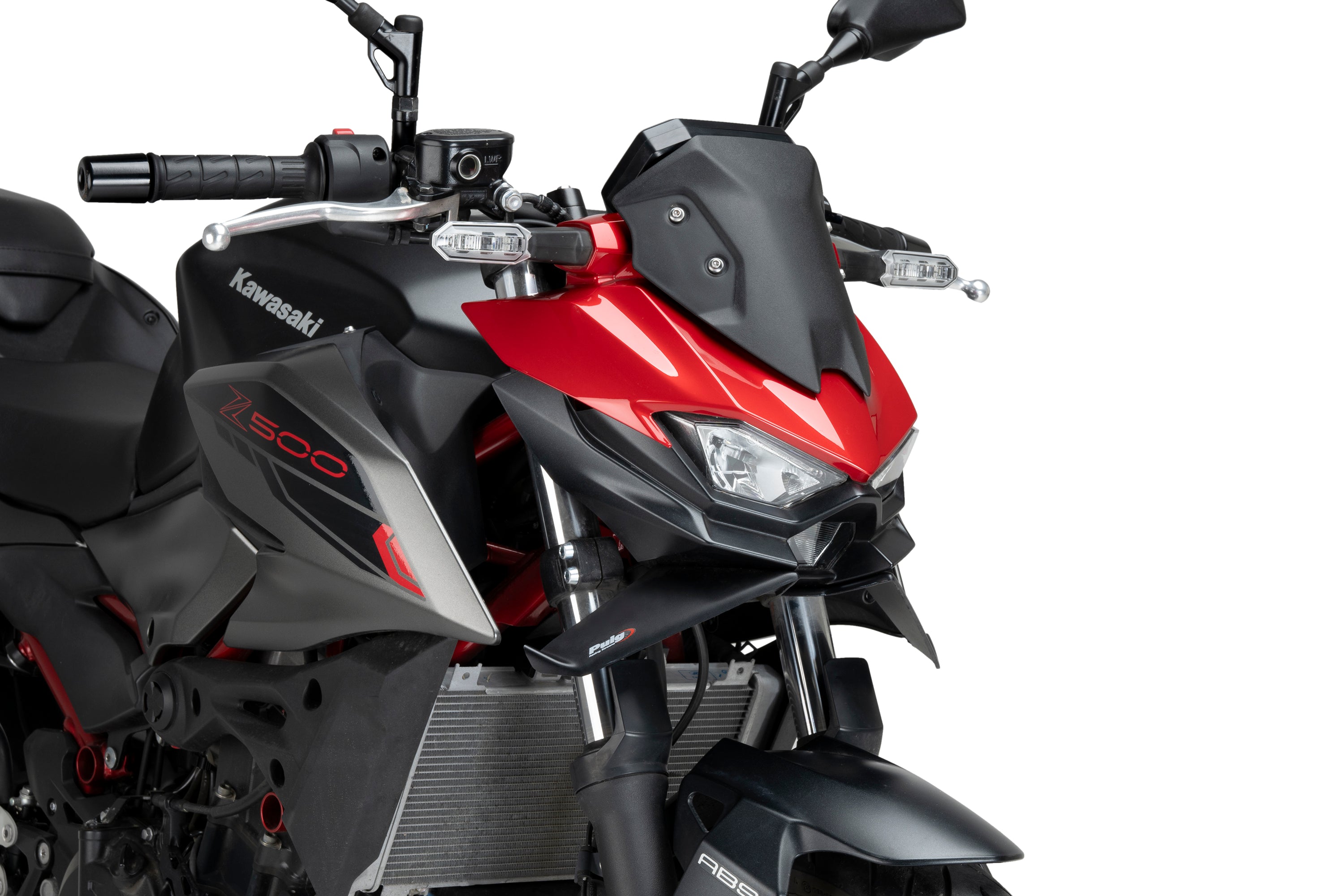 Puig Frontal Spoiler Naked Kawasaki Z500 24' C/Matt Bla